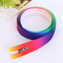 Neue Nylon Sieben Farbe Wasserdichte Reißverschluss Gepäck Wasserdichte Reißverschluss DIY Unsichtbar Offenen Reißverschluss Kleidung Zubehör