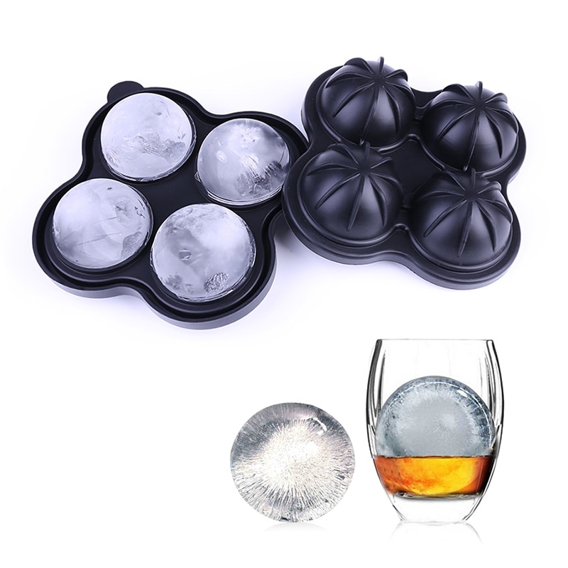 1PC 4 See Silikon Eis Tablett Runde Dichtung Ball Eis Creme Schimmel Heimat Küche Sicherheit Und Umwelt, Der Eis Würfel Werkzeug