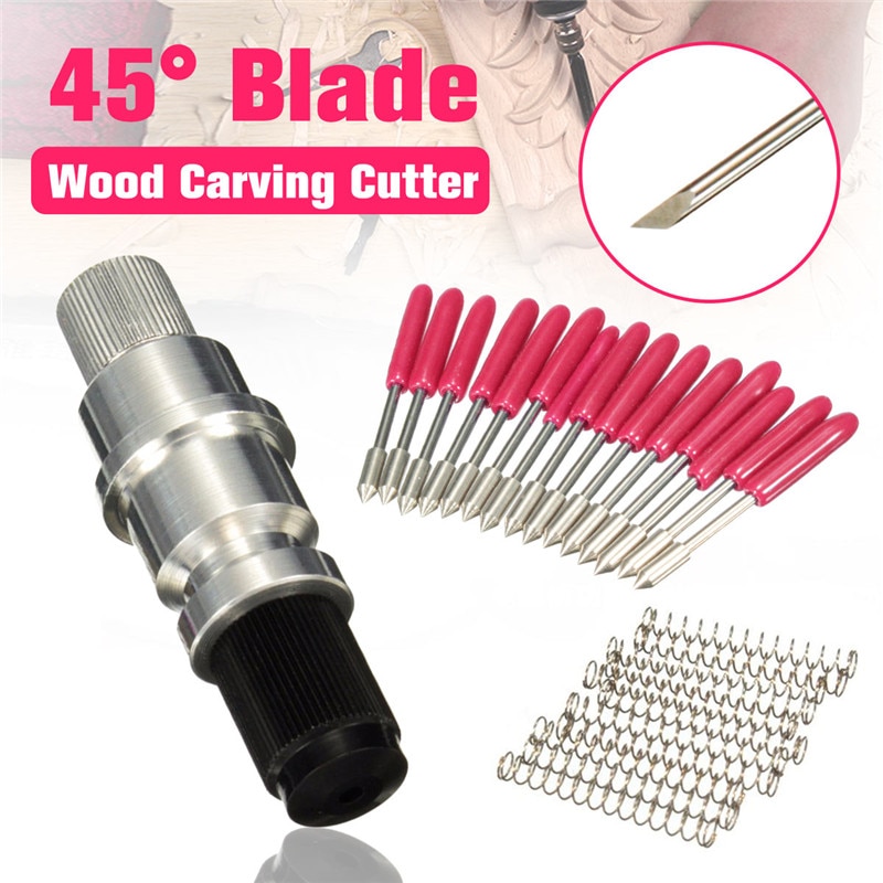 Hohe Härte Graphtec CB09 Silhouette Miniatur Halfter + 15 Stck Klingen Vinyl Cutter Plotter 45 Grad Neueste