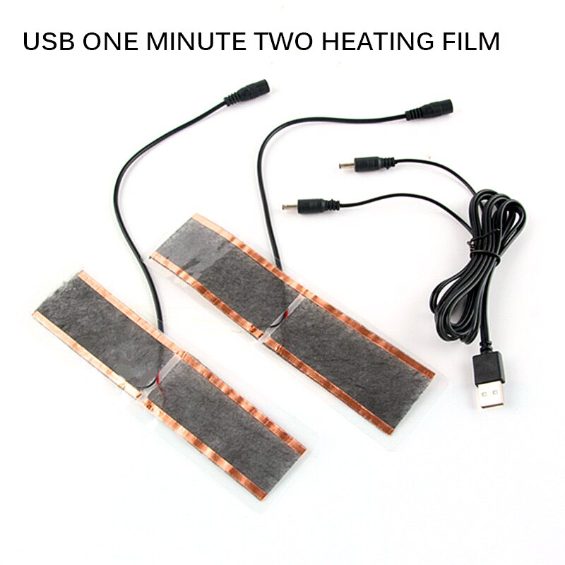 Winter Ski Heizung Pad Kohlenstoff Fiber Hand Wärmer Wärme matt Fieber Füße Pad USB Heizung Film Winter Siking Golves Heizung schuhe Pads