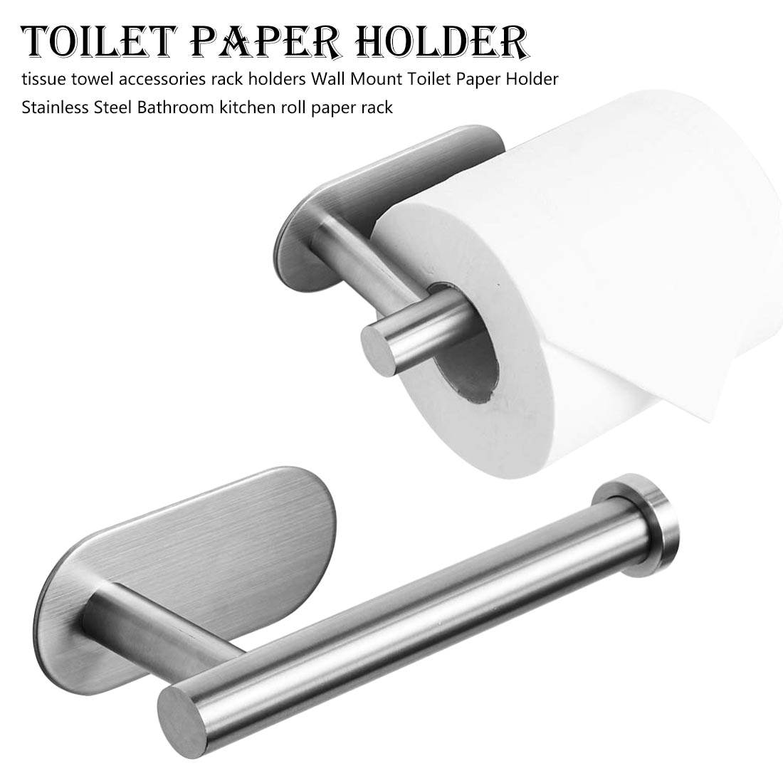 Küche Rolle Papier Zubehör Zauberstab Halterung Wc Papier Halfter Edelstahl Schlecht Gewebe handtuch zubehör Gestell Halfter