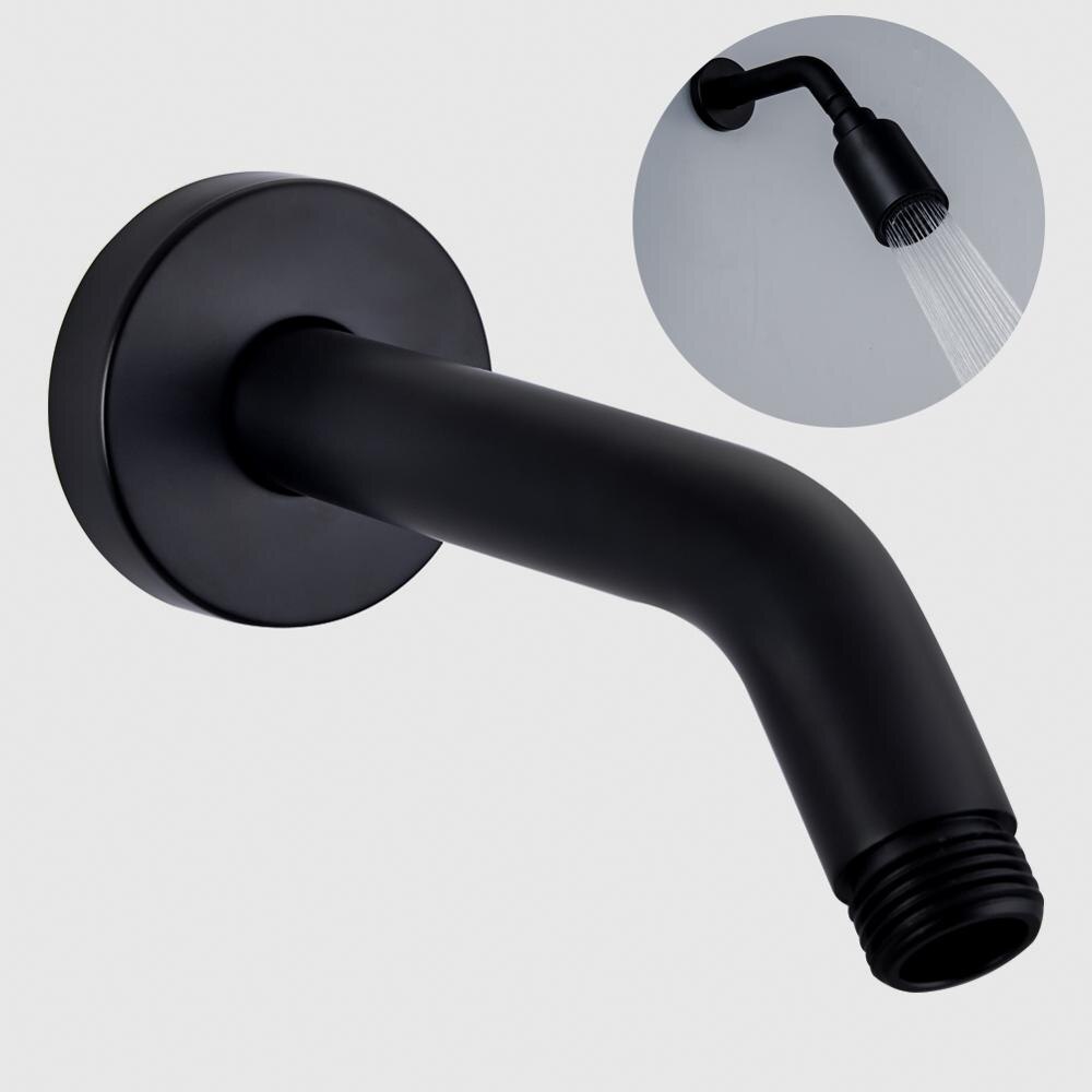 Schlecht Dusche Arm Flansch Universal- Duschen Komponente Edelstahl Poliert Dusche Kopf Arm Schwarz