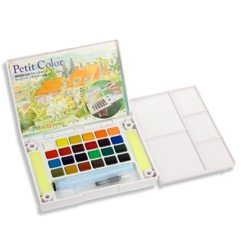 SAKURA klein Farbe Solide Aquarell Malen einstellen Wasser Farben Kuchen einstellen Japan 24 Farben 36 Farben 48 Farben
