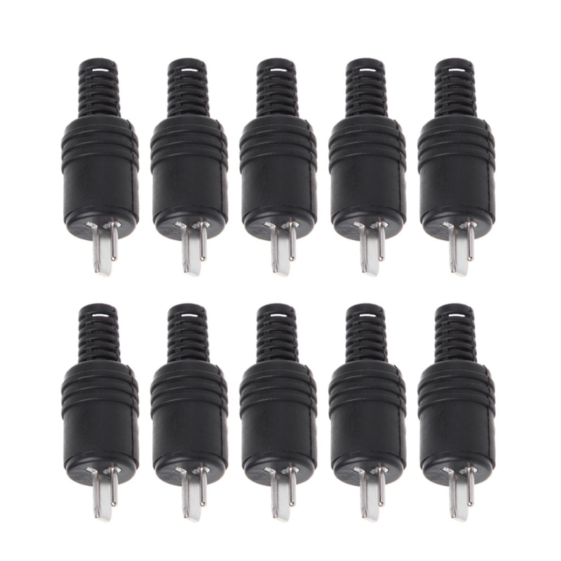 Neue 10 Stck 2 Stift Lärm Lautsprecher Stecker 2-Stift Stecker Hifi Lautsprecher Kabel Lot Stecker