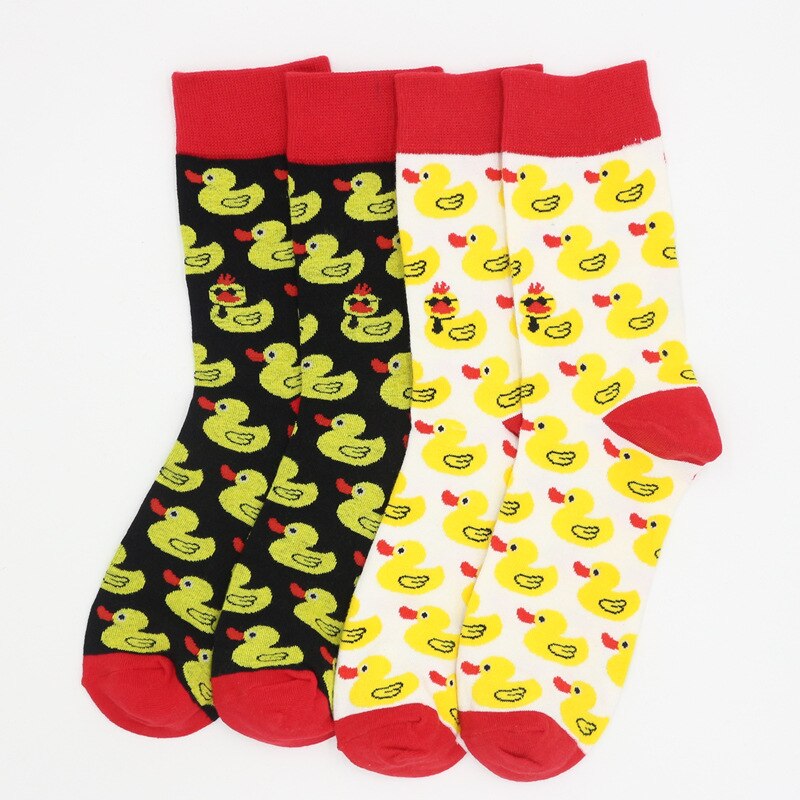 heiße Kunst Fabrik Direkt herren Baumwolle Persönlichkeit modisch Socken Karikatur Iittle Gelb Ente Socken Seemann Socken