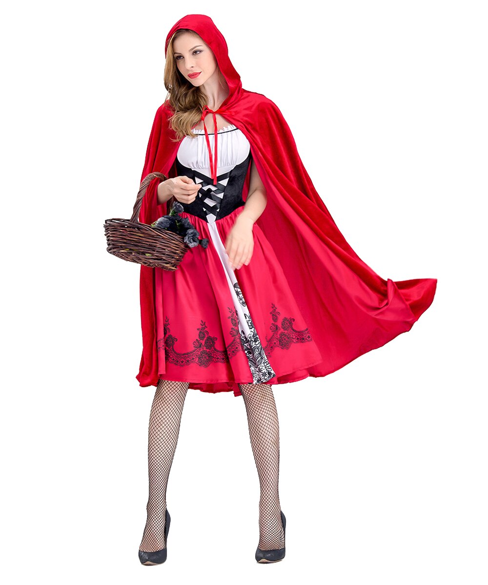rot Reiten Haube 9 Neue Halloween Kleidung Frauen Erwachsene unheimlich rot Kleidung Kleider und Mantel
