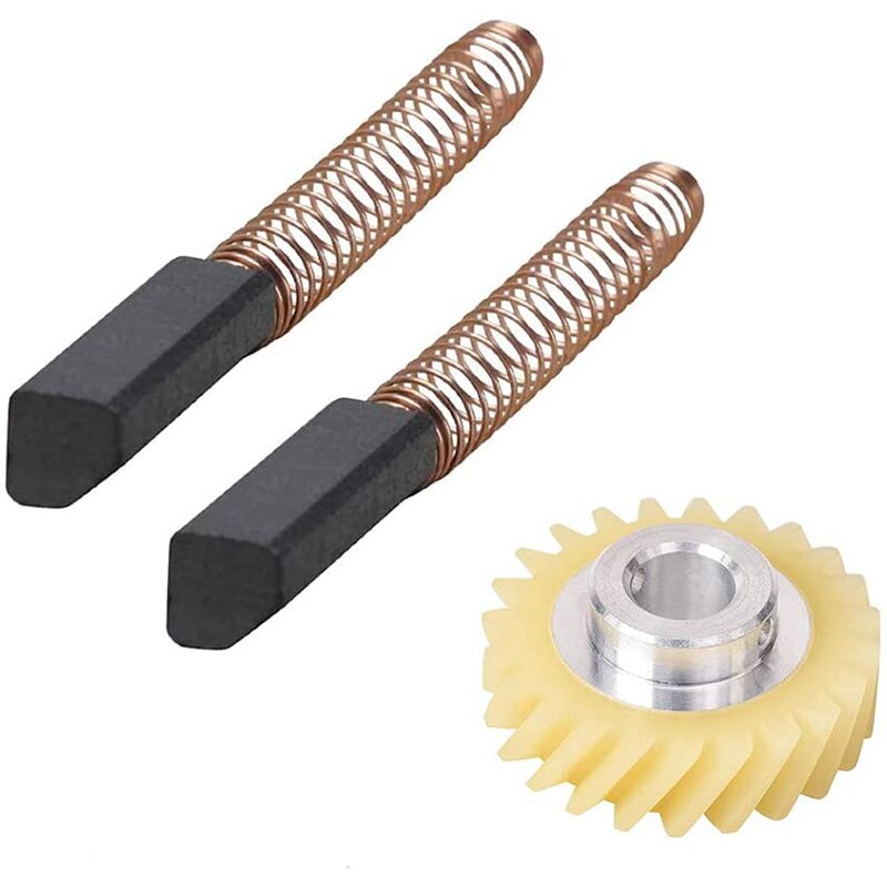 SANQ W10112253 9706416 Motor- Pinsel W10380496 4162897 Rührgerät Wurm Antriebsrad für Kitchenaid Ständer & EIN Paar von Motor- Pinsel