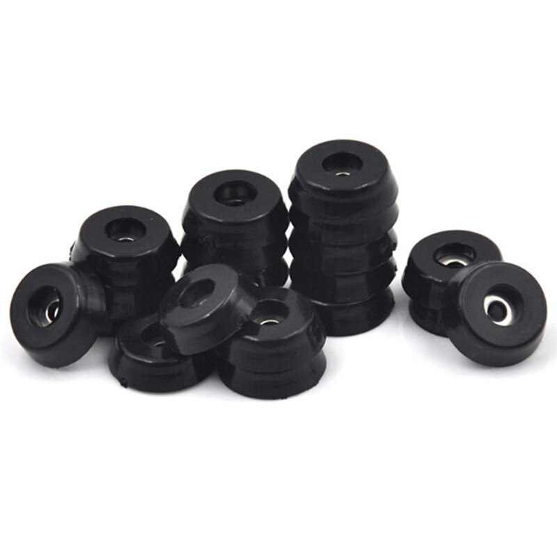 10x Anti Unterhose Möbel Beine Füße Schwarz Lautsprecher Schrank Bett Tisch Kasten Konische Gummi Schock Pad Boden Schutz Möbel Teile