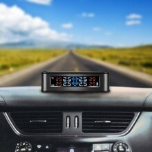 Drahtlose Solar- TPMS LCD Auto Reifen Druck Überwachung System + 4 Externe Sensoren 85*95MM ABS + PC externe Sensoren