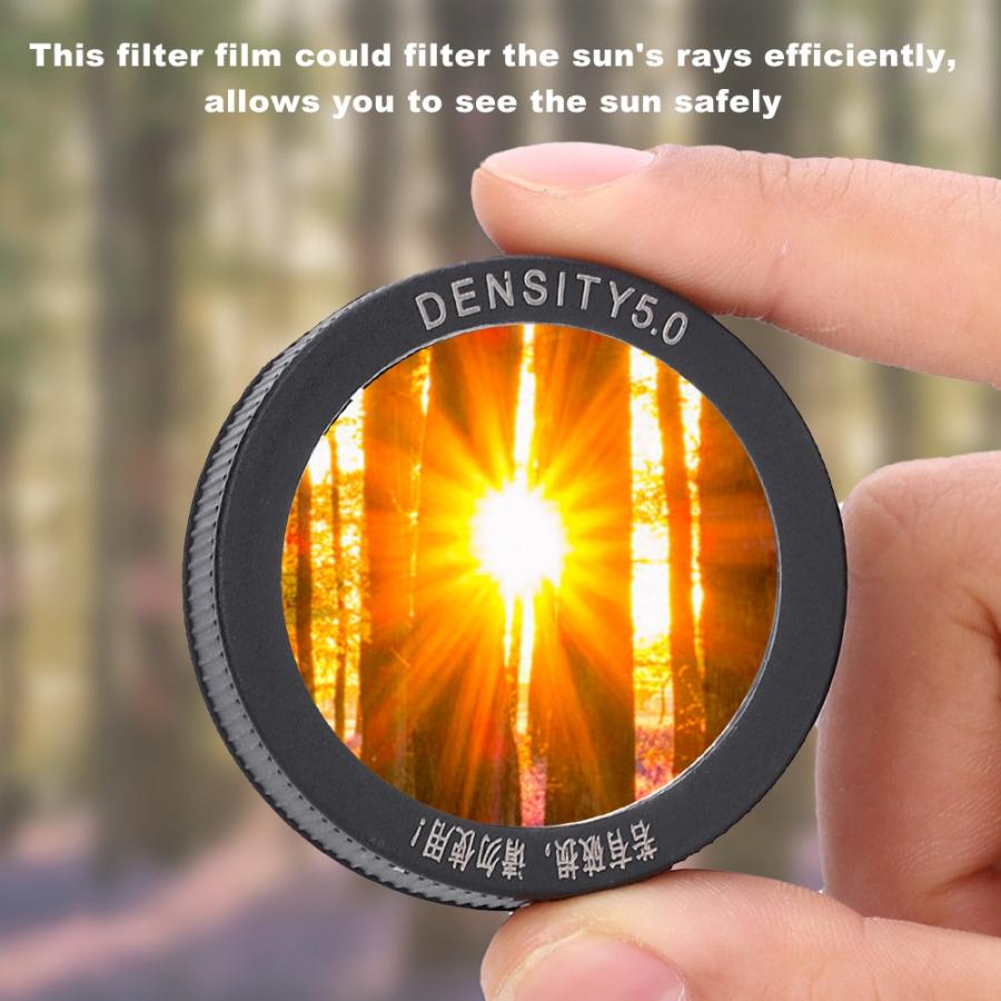 Filter objektiv 50mm Astronomische Fernrohr Objektiv Film Deckel Solar- Filter 5,0 kamera len Filter Teleskop Kappe