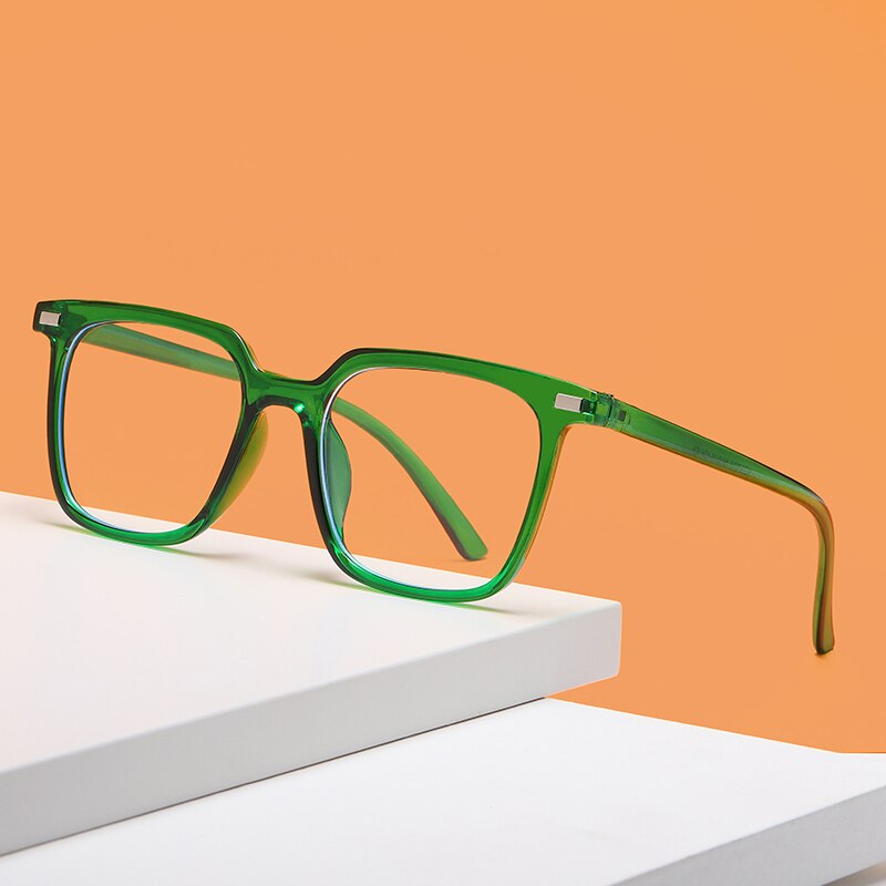 neue Anti-blau Licht Optik Brillen Klassische Frauen Platz Gläser Rahmen Männer Myopie Computer Auge Gläser Jahrgang
