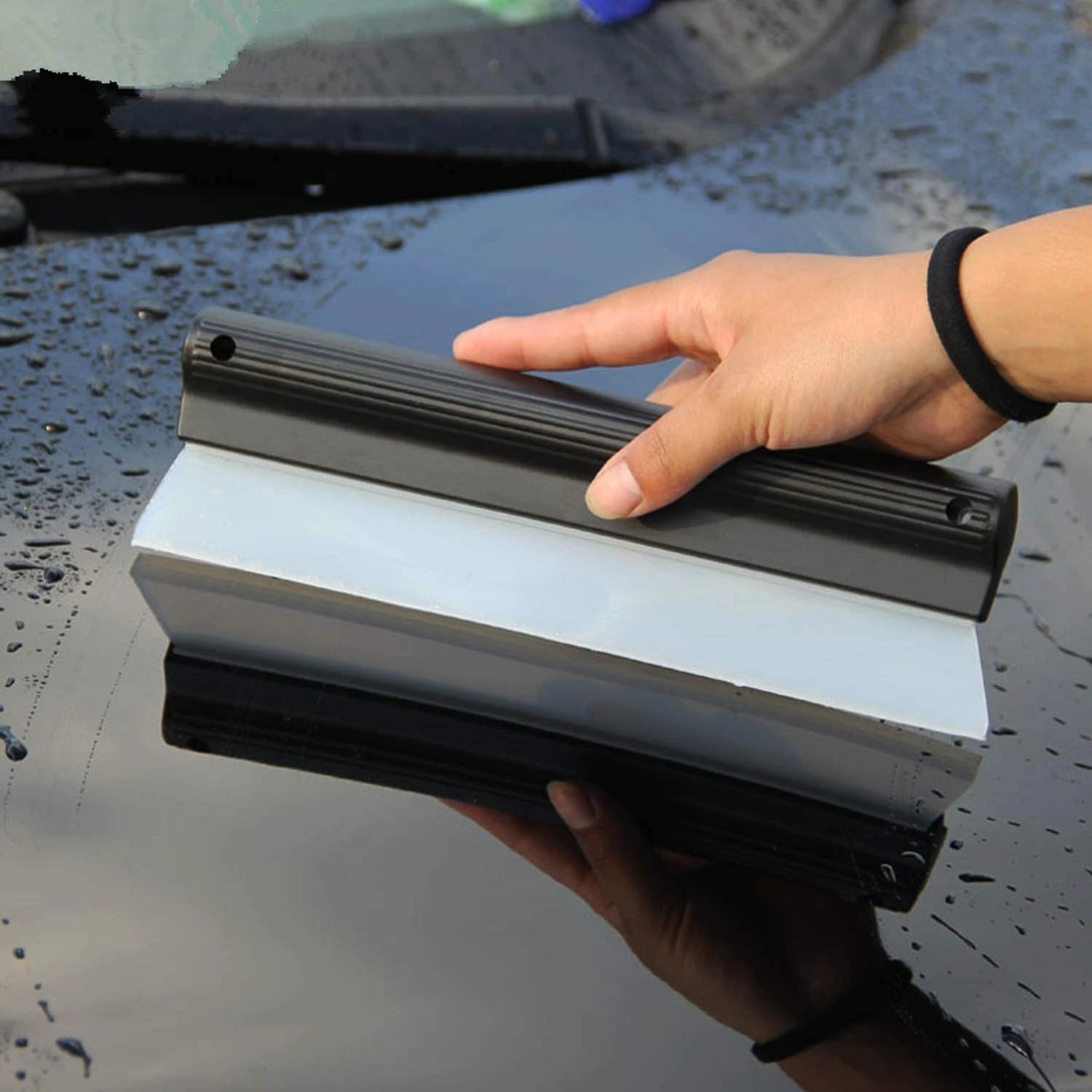 Auto Zubehör Werkzeuge Auto Fenster Glas Silikon Schaber Auto Klinge Sauber Film Schaber Rakel Fenster Glas Auto Wasser Wischer Werkzeug