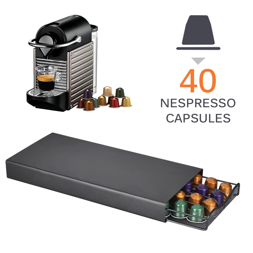 40 schoten Kaffee Kapsel Organizer Lagerung Stehen Praktische Kaffee Schubladen Kapseln Halfter Für Nespresso Kaffee Kapsel verwöhnen