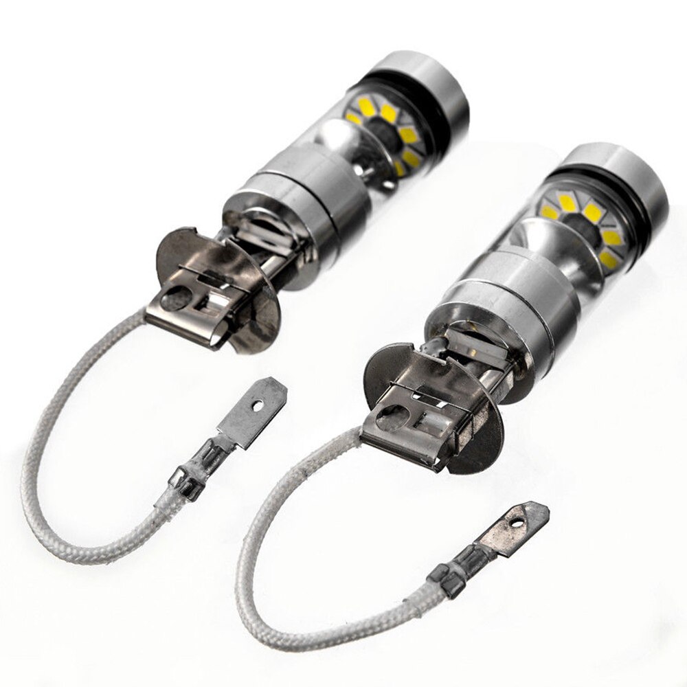 2Stck 100W H3 LED Nebel Licht Fahren Lampe 12/24V Auto Nebel Lampe Scheinwerfer 100 00LM weiß 6000K Auto Scheinwerfer Auto zubehör