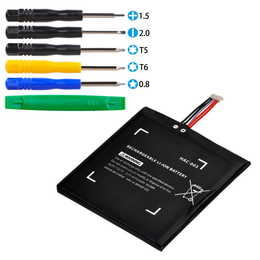4310mAh HAC-003 Batterie für Nintend Nitendo Schalter Konsole Regler mit Kostenlose Werkzeug