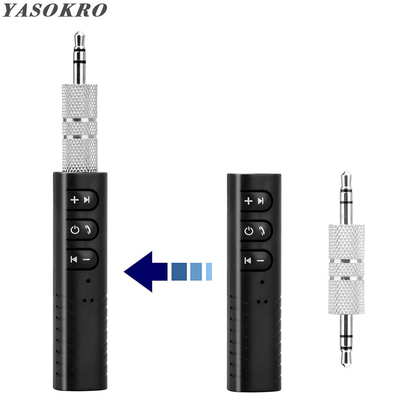 YASOKRO Auto Bluetooth AUX 3,5mm Jack Bluetooth Empfänger Freisprechen Anruf Bluetooth Adapter Auto Absender Auto Musik Empfänger