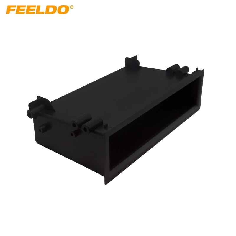 FEELDO 1Lärm Auto Stereo Radio Umrügestochen Armaturenbrett Installation Montage trimmen Faszie Lagerung Kasten Abstandshalter Für Toyota # bin1531