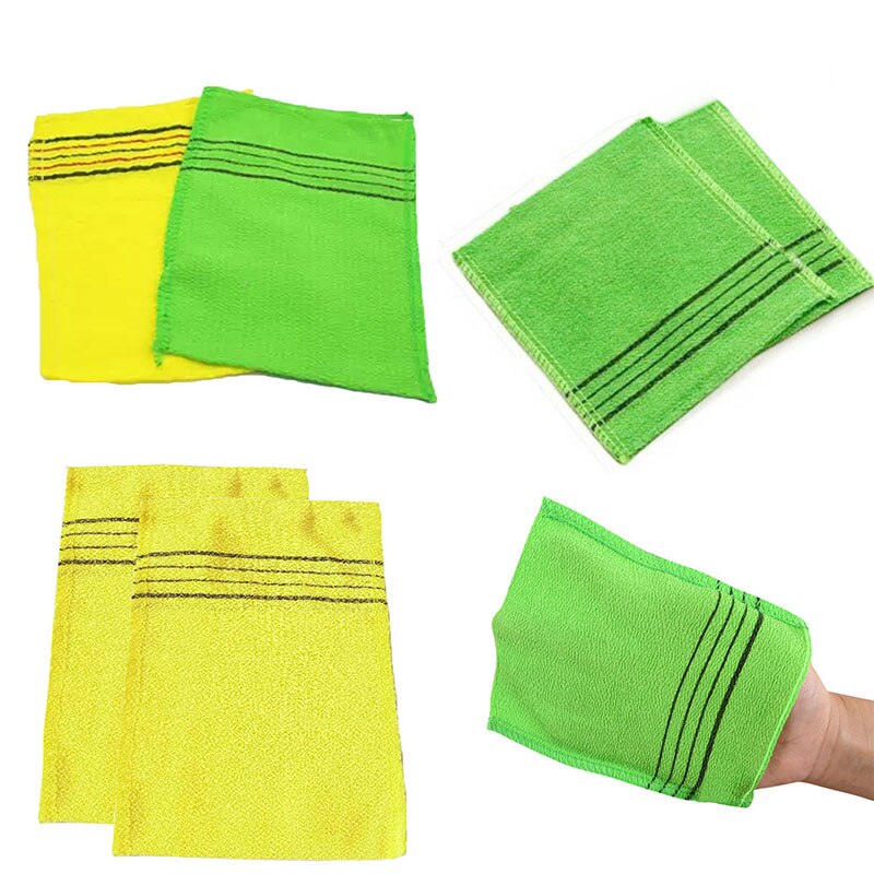 2 Stck Koreanische Italien Asiatischen Peeling Schlecht Waschlappen Körper Peeling Dusche Handtücher Bausatz Körper Peeling Dusche Handtücher