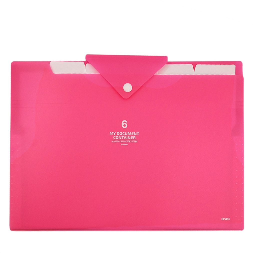 A4 Datei Erweiterung Dokument Ordner Büro Kunststoff Ordner 6 Taschen Papier Organizer Schule Büro Schreibwaren