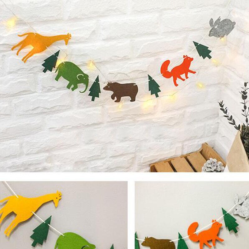 1einstellen freundlicher Zoo Safari Dschungel Ebene Banner Ebene Giraffe Ammer Geburtstag Party Dekoration Ammer Giraffe Banner Flagge