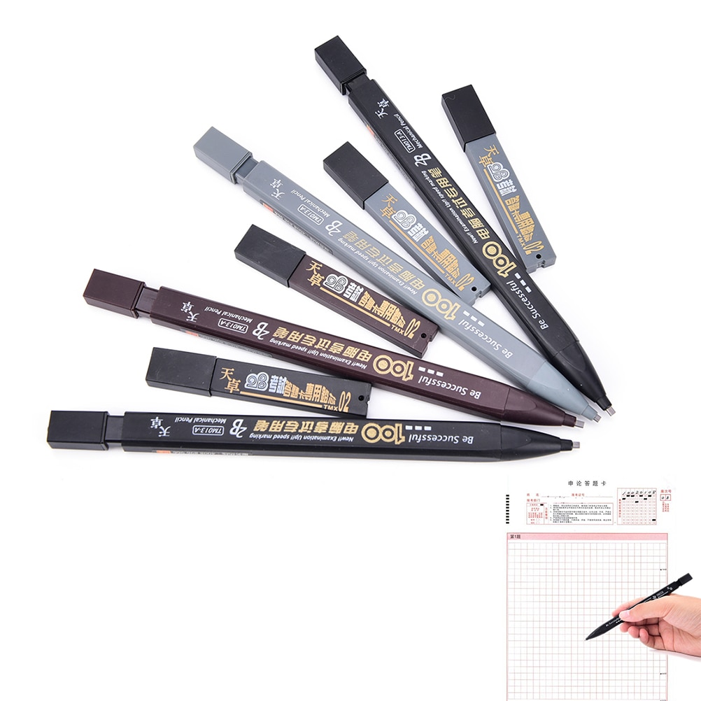 2B Automatische Bleistift einstellen Prüfung Bleistift Antwort blatt Füllen Bleistift mit Bleistift Nachfüllung
