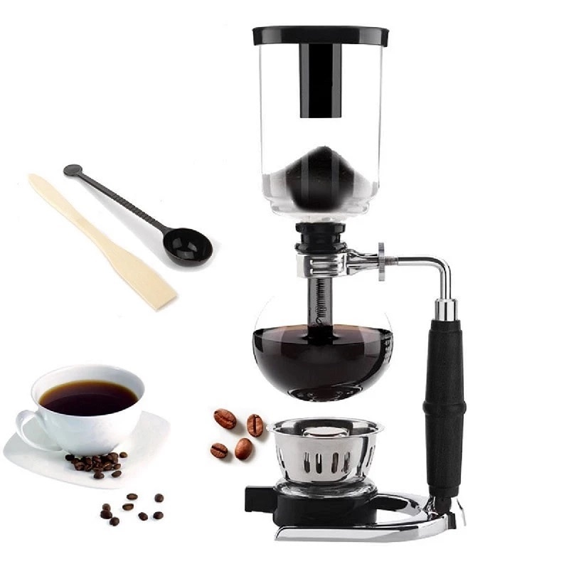 Japanischen Stil Siphon Kaffee Hersteller Tee Siphon Topf Vakuum Kaffeemaschine Glas Typ Kaffee Maschine Filter Kahve Makinas 3Tasse 5Tasse