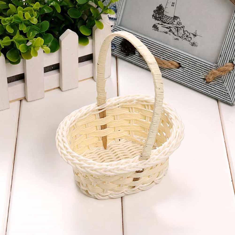 Kunststoff Weben Gemüse Obst Picknick Garten Lagerung Korb Kasten Kosmetik Organizer Hochzeit Süßigkeiten Verpackung Korb
