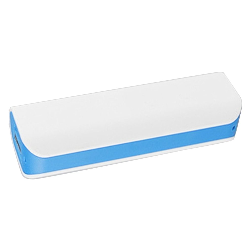 Blau Energie Bank Hülse Freies Schweißen USB Häfen Energie Bank PCB Ladegerät fallen DIY Bausätze Angetrieben Durch 2600mAh 18650 batterie