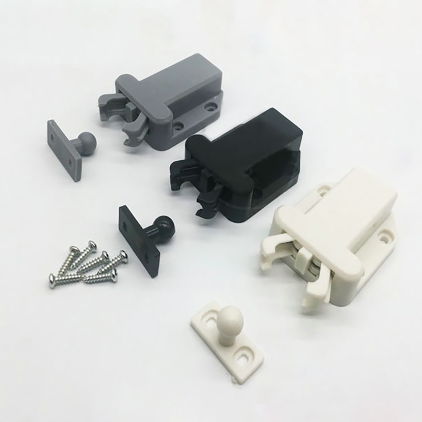 Rebound selbst-Verriegelung Tür Fangen Tür Schublade Schrank Fangen drücken Zu Öffnen Gerät für Möbel Schrank Schrank mit Schrauben