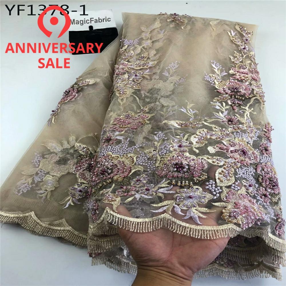 sterben neueste tiefe grün Prämie stoff blumen pailletten spitze stoff braut hochzeit kleid