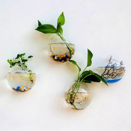 1 pc Zauberstab Hängen Blume Vase Topf Glas Ball Terrarium Aquarium Aquarium Behälter Vasen Heimat Dekor Zimmer Balkon Dekoration