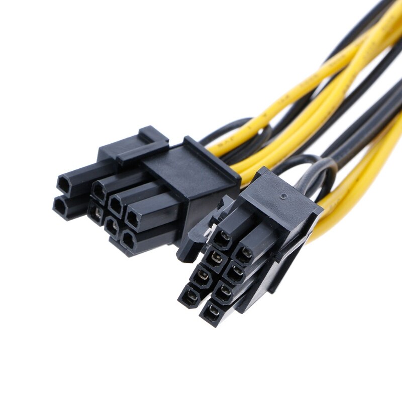 PCI-E 8Stift Weibliche Zu Dual 8Stift(6 + 2) Männlichen Grafik Grafikkarte Netzteil Kabel