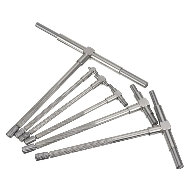 6Stck 8-150mm Präzision Teleskop messen Mikrometer Bohrung Messung Lineal Werkzeug Mikrometer Messung Bohrung Ingenieure Werkzeug setzt