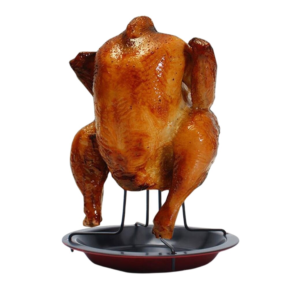 Küche draussen Verdickt Grill Grill Kohlenstoff Stahl Nicht-Stock Gegrilltes Huhn Halfter Gestell Röster Grillen Zubehör