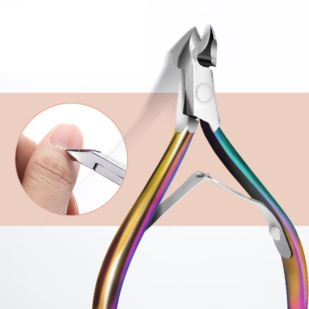 Neue Regenbogen Nagel Häutchen Zange Toten Haut Schere Trimmer Entferner Haarschneidemaschine Zange Zange Nagel Kunst Pflege Werkzeug