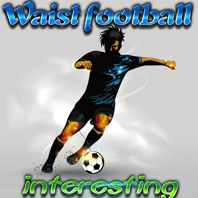 freundlicher FußBall Zug Hilfe trete Praxis Selbst Trainer Ausrügestochen Taille Gürtel Returner Team Sport FußBall Taille Ausbildung FußBall