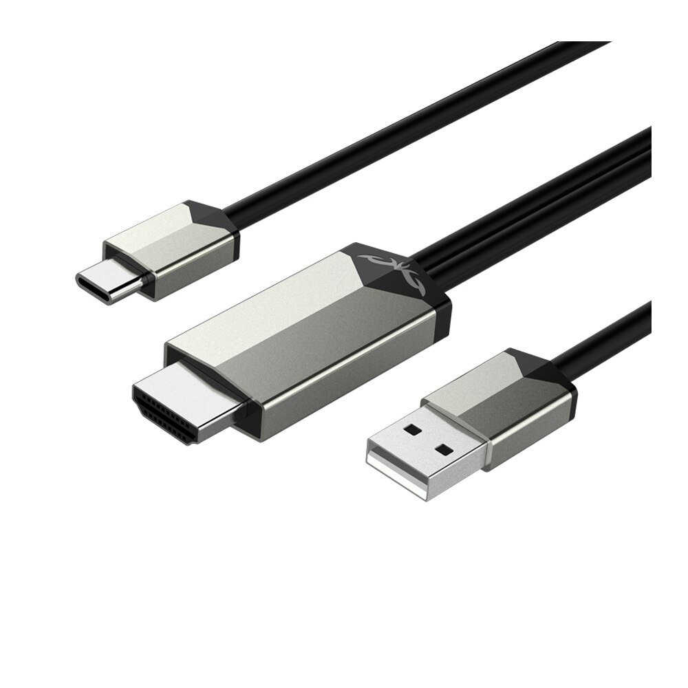 Kabel TV-Stock HDMI Konverter Adapter Video kabel USB C Typ-C 2M Matebook Mirascreen Android HDTV für samsung Galaxis chromebook