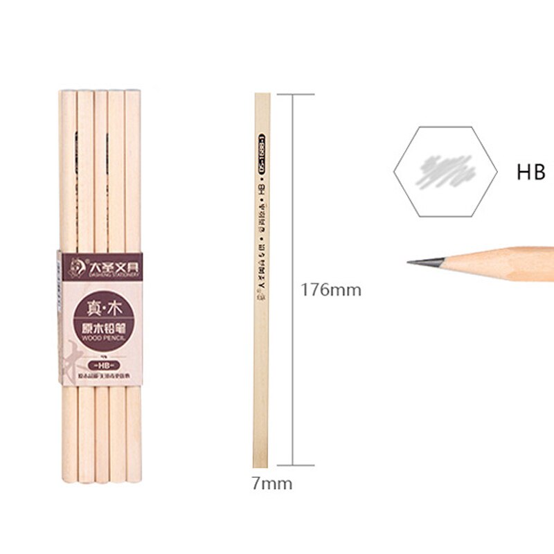 10Stck Natürliche Holz HB Dreieck Bleistift Ungiftig Schreibwaren Büro Schule Studenten Graphit Bleistifte freundlicher Zeichnung Stift