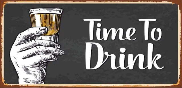 Zeit, um zu trinken trinken Zeit Mini retro holz Poster 325206551