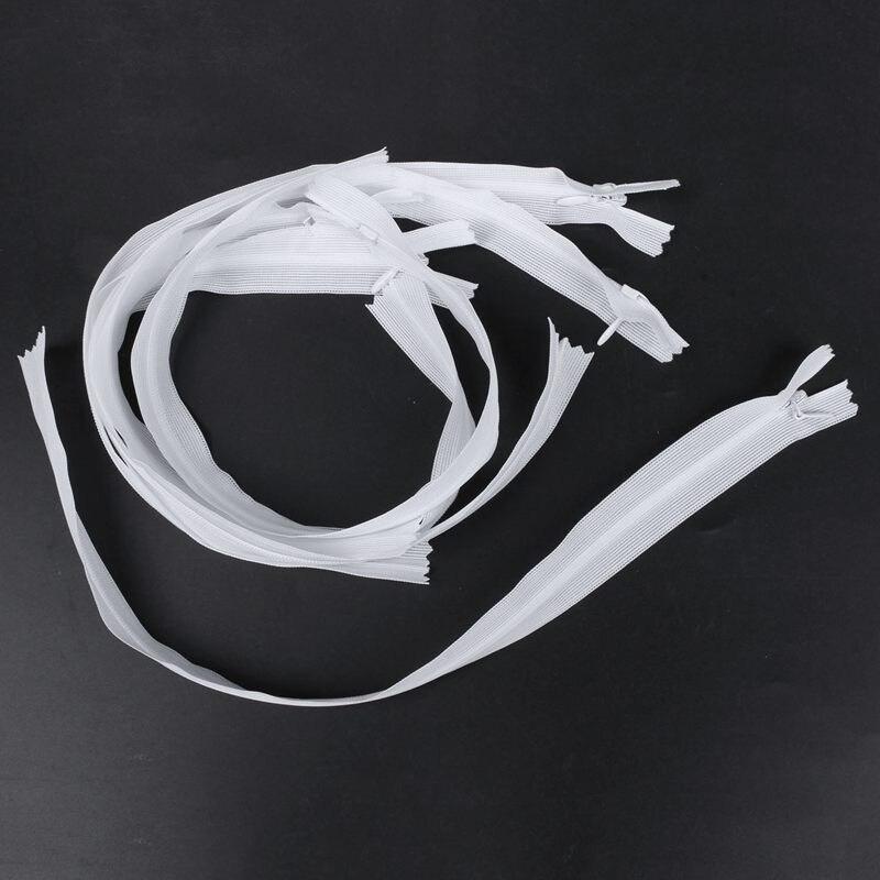 6 teile/los unsichtbar Reißverschluss Zurück kissen Felsen Nylon Reißverschluss für näHenne/Bekleidung zubehör DIY (weiß) lange 40cm modell 3 #