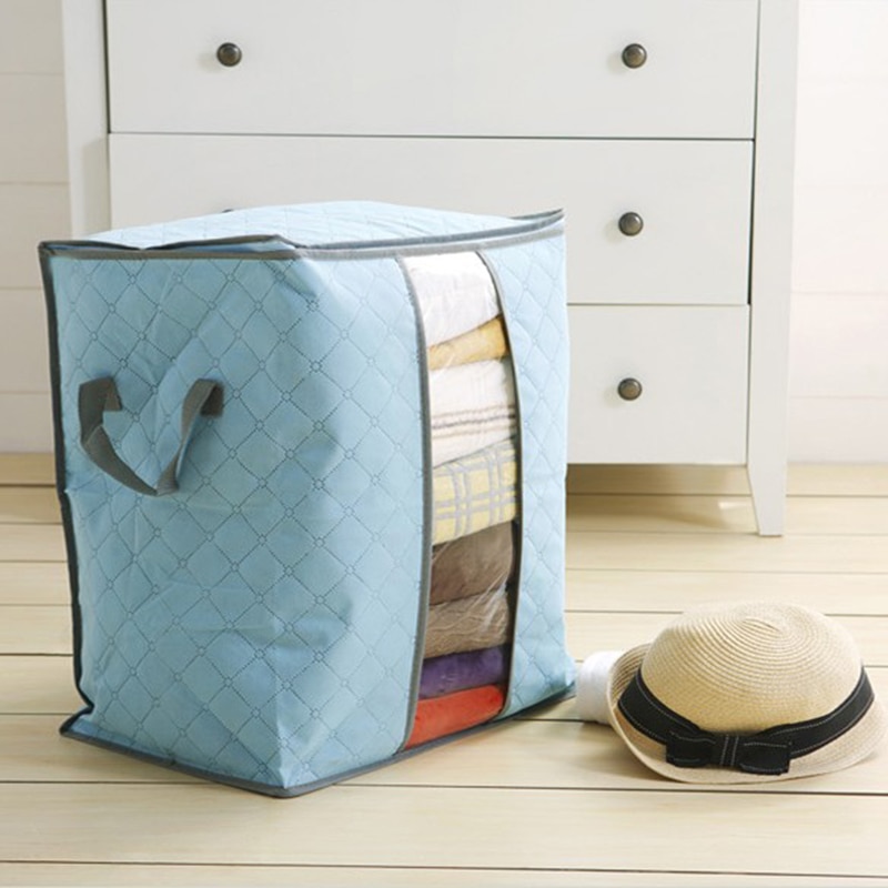 Faltbare Stoff Lagerung Taschen Kleidung Organisatoren Kleiderschrank Würfel Wandschrank Boxen kleidung Decke lagerung tasche große kapazität Organizer