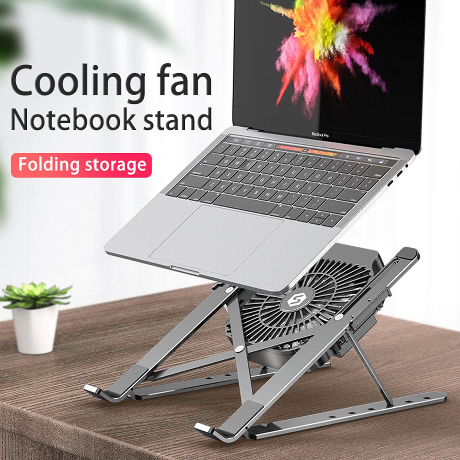 Tragbaren Laptop Stand Faltbare Laptop Halfter Notizbuch Steigleitung Tablette Laptop Kühlung Ständer Halterung Unterstützung Basis Mit Lüfter