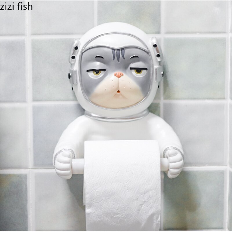 Raum Modellierung Katze Papier Handtuch Halfter Harz Wc Papier Spender Rolle Papier Lagerung Kasten Zauberstab-montiert Serviette Halfter Gewebe Kasten