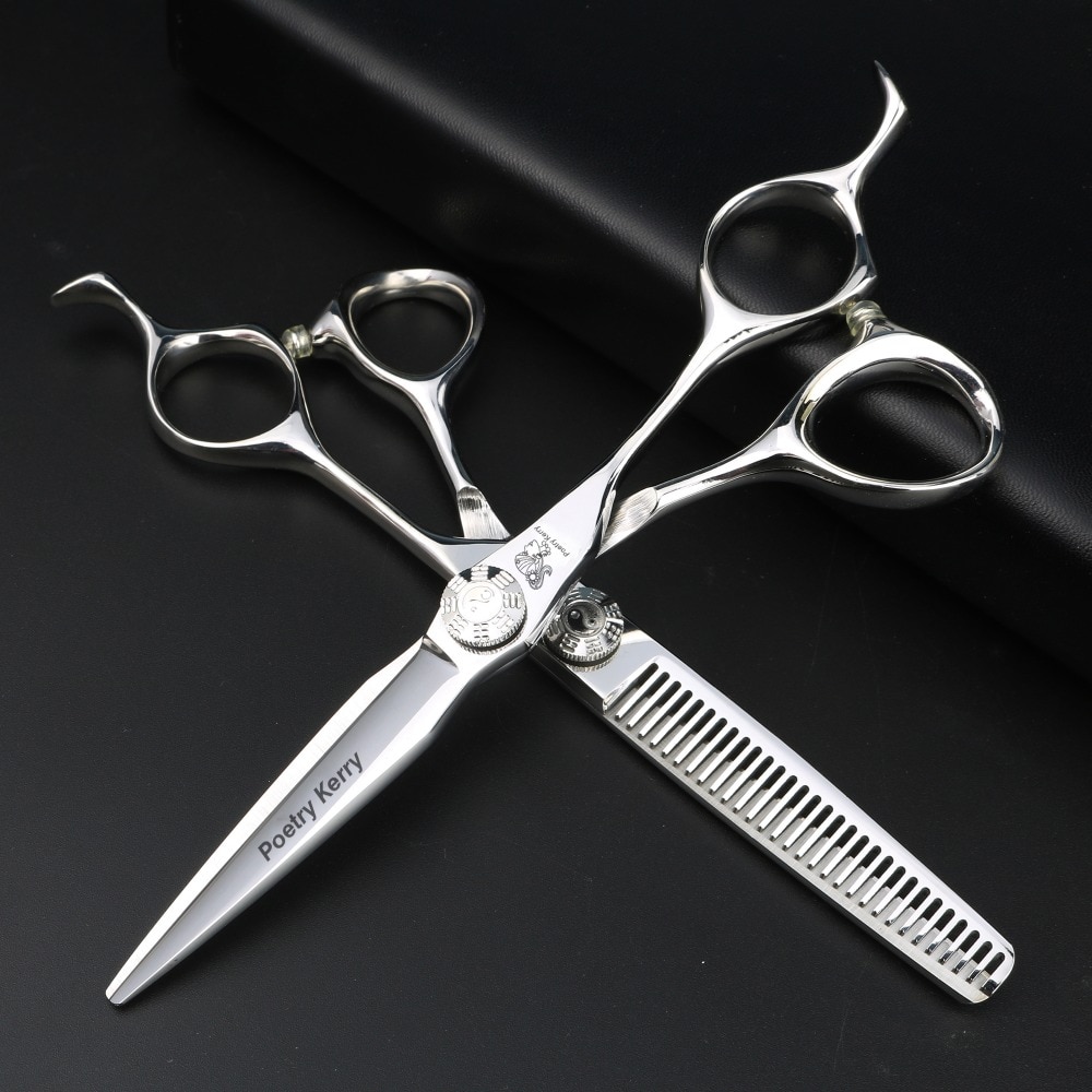 Friseur Schere 6,0 Zoll Einzigartige Klatsch Schraube Schere Persönlichkeit Haustier Schere Dünne Haar Haustier Produkte Haushalts Schere