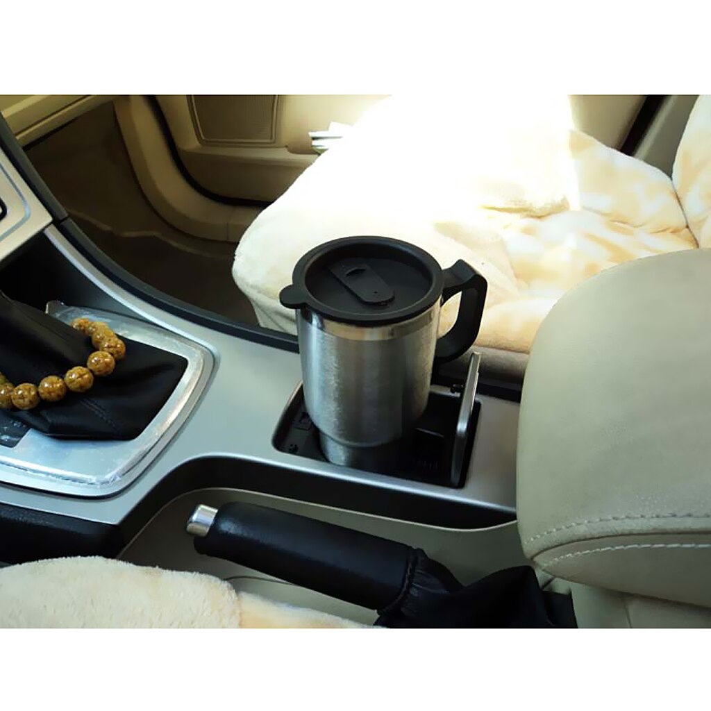 Doppelwandige Auto Erhitzt Reise Becher 12V Elektrische Edelstahl Thermische Becher Reise