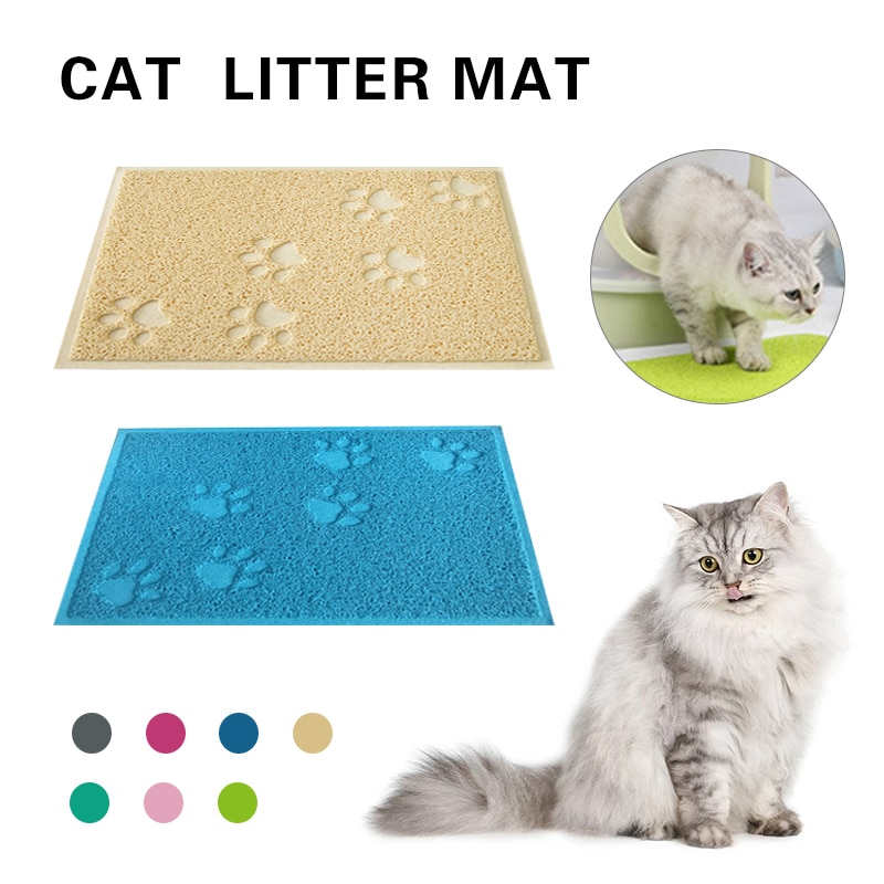 Haustier Hund Katze Fütterung matt Pad Nette Pfote Nette PVC Bett Schüssel Schüssel Lebensmittel Futter Platzierung Tischset Tablett Katze Wc matt Reinigung Pad