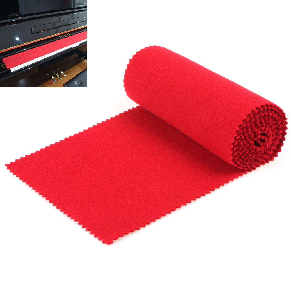 rot Sanft Nylon Baumwolle Klavier Tastatur Staub Abdeckung für Alle 88 Schlüssel Klavier Oder Weiche Tastatur Klavier Tastatur Abdeckung