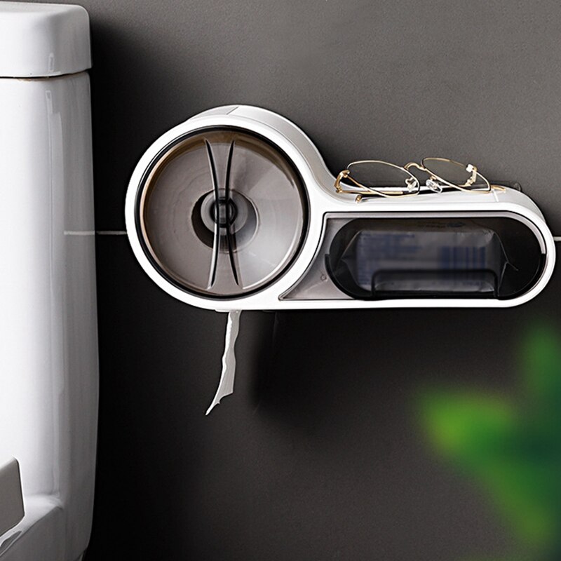 Kunststoff Wc Spender Wc Papier Halfter Schlecht Papier Gewebe Kasten Zauberstab Montiert Rolle Papier Lagerung Kasten Stanzen