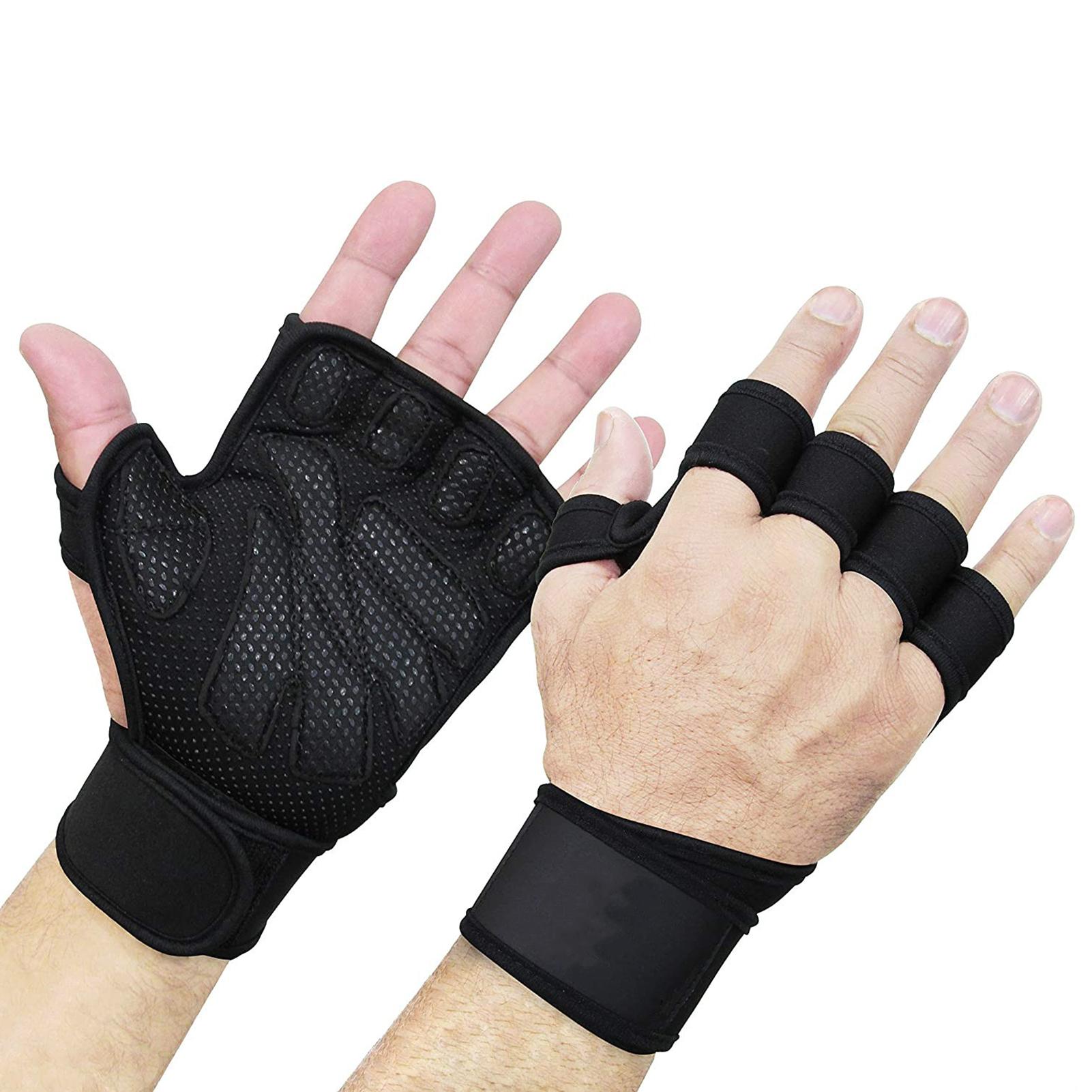 Fitnessstudio Fitness Sport Halb Finger Handschuhe Silikone Gleitschutz Radfahren Fahrrad Handschuhe Palme Anti-Unterhose Reiten Stark Ziehen Halb handschuhe