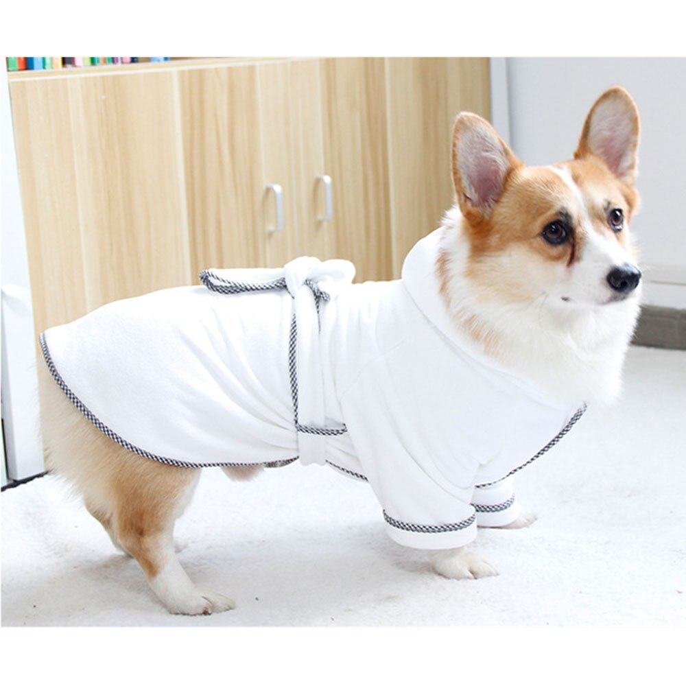 Haustier Hund Bathrob Hund Pyjama Schlafen Kleidung Weiche Haustier Schlecht Schnell Trocknend Handtuch Kleidung für für Welpen Hunde Katzen Haustier zubehör